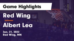 Red Wing  vs Albert Lea  Game Highlights - Jan. 21, 2022