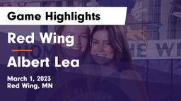 Red Wing  vs Albert Lea  Game Highlights - March 1, 2023