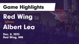 Red Wing  vs Albert Lea  Game Highlights - Dec. 8, 2023