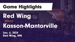 Red Wing  vs Kasson-Mantorville  Game Highlights - Jan. 6, 2024