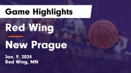 Red Wing  vs New Prague  Game Highlights - Jan. 9, 2024