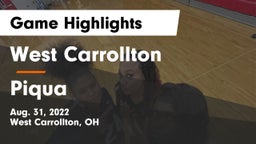 West Carrollton  vs Piqua  Game Highlights - Aug. 31, 2022