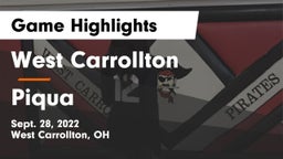 West Carrollton  vs Piqua  Game Highlights - Sept. 28, 2022