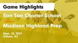 San Tan Charter School vs Madison Highland Prep Game Highlights - Sept. 15, 2022