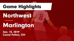 Northwest  vs Marlington  Game Highlights - Jan. 15, 2019
