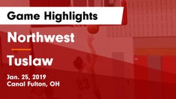 Northwest  vs Tuslaw  Game Highlights - Jan. 25, 2019