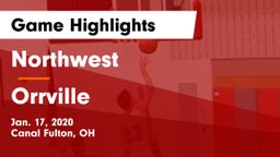 Northwest  vs Orrville  Game Highlights - Jan. 17, 2020