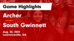 Archer  vs South Gwinnett  Game Highlights - Aug. 30, 2022