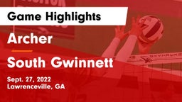 Archer  vs South Gwinnett  Game Highlights - Sept. 27, 2022