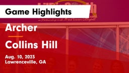 Archer  vs Collins Hill  Game Highlights - Aug. 10, 2023