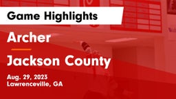 Archer  vs Jackson County  Game Highlights - Aug. 29, 2023