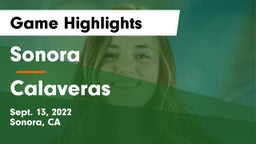 Sonora  vs Calaveras  Game Highlights - Sept. 13, 2022