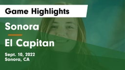 Sonora  vs El Capitan  Game Highlights - Sept. 10, 2022