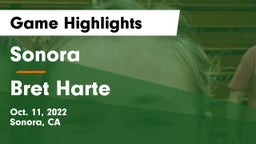 Sonora  vs Bret Harte Game Highlights - Oct. 11, 2022