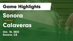 Sonora  vs Calaveras  Game Highlights - Oct. 18, 2022