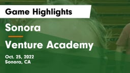 Sonora  vs Venture Academy Game Highlights - Oct. 25, 2022