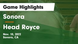 Sonora  vs Head Royce  Game Highlights - Nov. 10, 2022