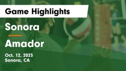 Sonora  vs Amador  Game Highlights - Oct. 12, 2023