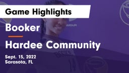 Booker  vs Hardee Community Game Highlights - Sept. 15, 2022
