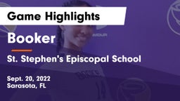 Booker  vs St. Stephen's Episcopal School Game Highlights - Sept. 20, 2022