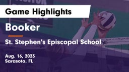 Booker  vs St. Stephen's Episcopal School Game Highlights - Aug. 16, 2023