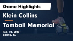 Klein Collins  vs Tomball Memorial  Game Highlights - Feb. 21, 2023