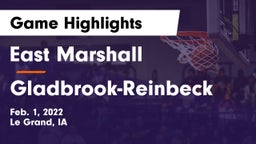 East Marshall  vs Gladbrook-Reinbeck  Game Highlights - Feb. 1, 2022