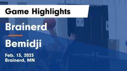Brainerd  vs Bemidji  Game Highlights - Feb. 13, 2023