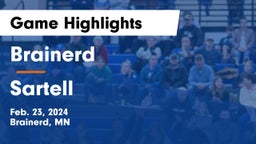 Brainerd  vs Sartell  Game Highlights - Feb. 23, 2024