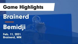 Brainerd  vs Bemidji  Game Highlights - Feb. 11, 2021