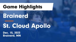 Brainerd  vs St. Cloud Apollo  Game Highlights - Dec. 15, 2023