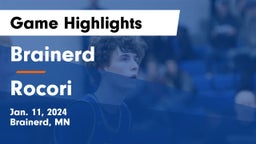 Brainerd  vs Rocori  Game Highlights - Jan. 11, 2024