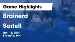 Brainerd  vs Sartell  Game Highlights - Jan. 16, 2024