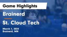 Brainerd  vs St. Cloud Tech Game Highlights - March 1, 2024