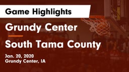 Grundy Center  vs South Tama County  Game Highlights - Jan. 20, 2020