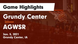 Grundy Center  vs AGWSR  Game Highlights - Jan. 5, 2021