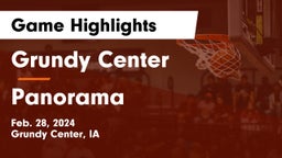 Grundy Center  vs Panorama  Game Highlights - Feb. 28, 2024
