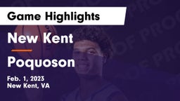 New Kent  vs Poquoson  Game Highlights - Feb. 1, 2023