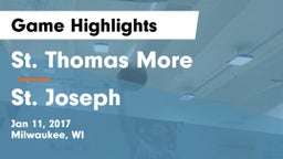 St. Thomas More  vs St. Joseph  Game Highlights - Jan 11, 2017