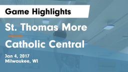 St. Thomas More  vs Catholic Central  Game Highlights - Jan 4, 2017