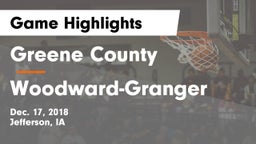 Greene County  vs Woodward-Granger  Game Highlights - Dec. 17, 2018