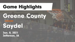 Greene County  vs Saydel  Game Highlights - Jan. 8, 2021