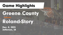Greene County  vs Roland-Story  Game Highlights - Dec. 8, 2023