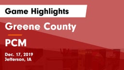 Greene County  vs PCM  Game Highlights - Dec. 17, 2019