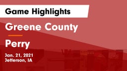 Greene County  vs Perry  Game Highlights - Jan. 21, 2021