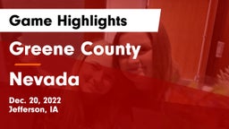 Greene County  vs Nevada  Game Highlights - Dec. 20, 2022