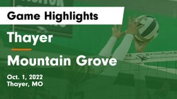 Thayer  vs Mountain Grove  Game Highlights - Oct. 1, 2022