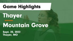 Thayer  vs Mountain Grove  Game Highlights - Sept. 20, 2022