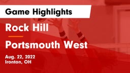 Rock Hill  vs Portsmouth West  Game Highlights - Aug. 22, 2022