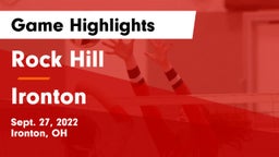 Rock Hill  vs Ironton  Game Highlights - Sept. 27, 2022